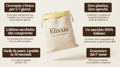 Sac Elixxia (30 x 40 cm) — Votre pain frais après 5 jours