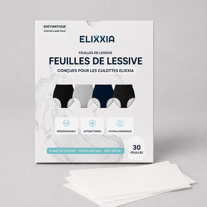 Feuilles de lessive anti-bactérienne